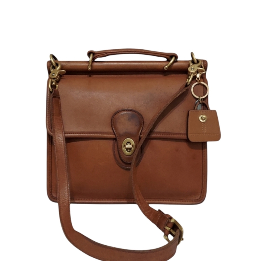 Coach Brown Leather Crossbody Satchel